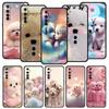 Cute Little Dog Case For Realme C67 C63 C55 C53 C35 C25 C21 GT 2 3 5 6 10 11 12 13 Pro Plus 5G Soft TPU Phone Cover Fundas Capas