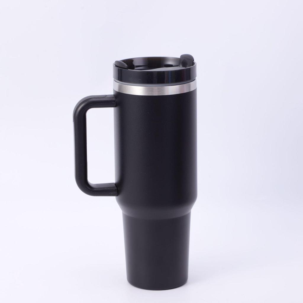 Third Gen 40oz Handle Thermos Cup, 304 Stainless Steel, Large Capacity for Vehicles, Ice Cooler Cup.
