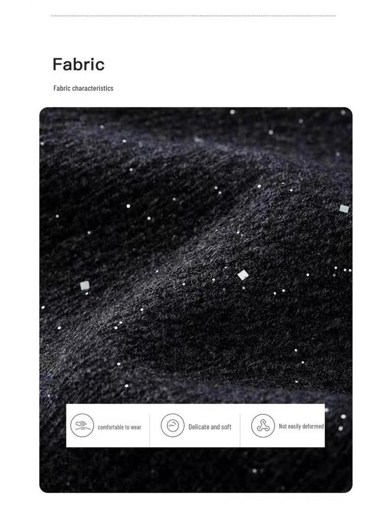 Starry Sky High Waist A-line Woolen Shorts - Plus Size Women's Spring Casual Wide Leg Booty Shorts