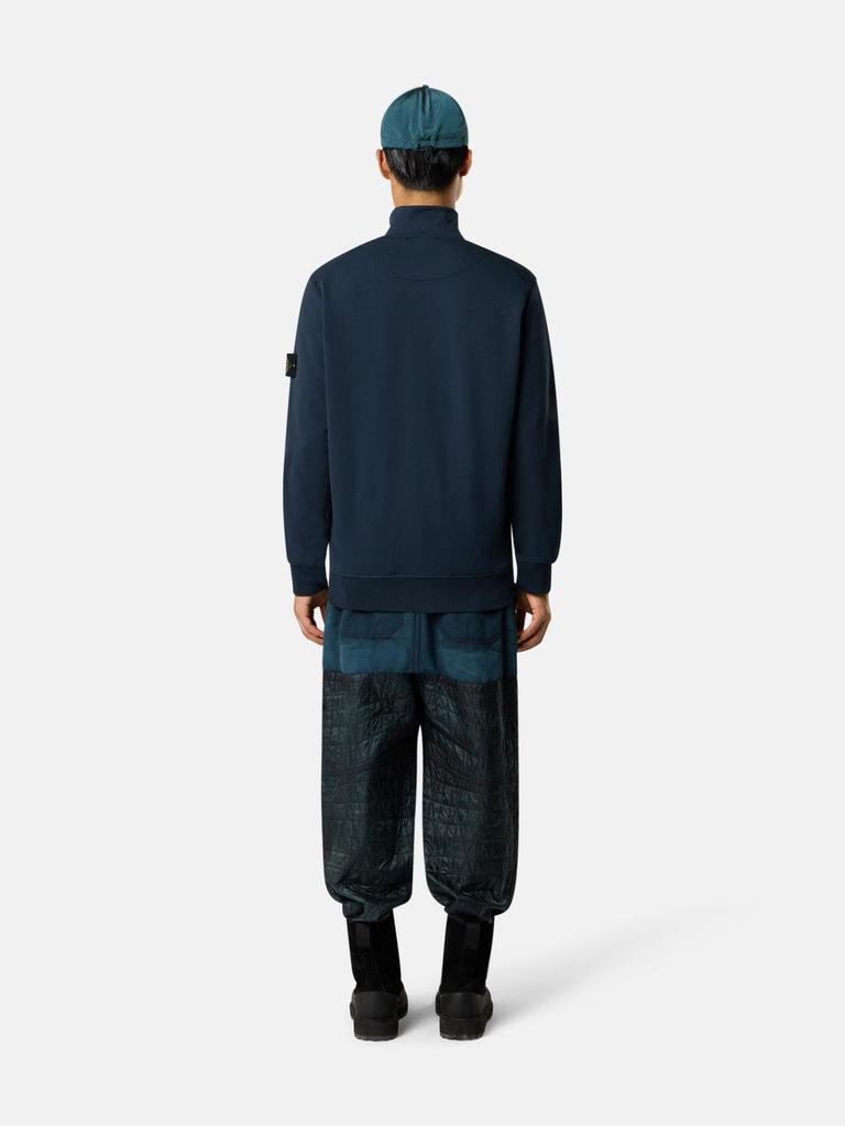 Sitong Island Thick Fleece Stand Collar Zipper Hoodie for Men