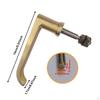 Fireplace Door Handle Repair Parts 14cm Professional Household Easy To Install Sturdy