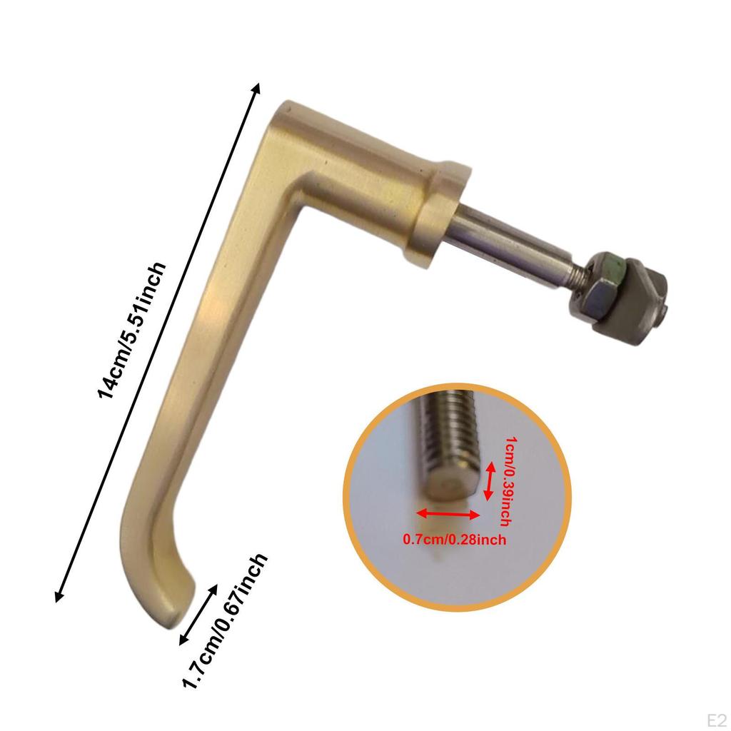 Fireplace Door Handle Repair Parts 14cm Professional Household Easy To Install Sturdy