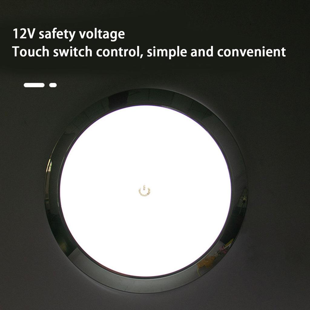 Wohnmobil Innenraum Decken LED Leuchte mit Schalter 5W 12V/24V Auto Innenraum LED Rundleuchte Wohnmobil Innen Dachlampe für Camper Boot