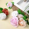 Yolev 200pcs Artificial Leaves 3.74 inch Flower Rose Leaf Fake Leaves for Crafts Wedding Decorations Supplies Rose Leave Fake Leafs