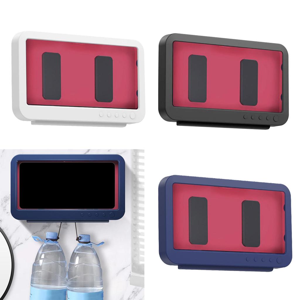 Waterproof 360° Rotation, Anti-Fog Mirror/Wall Mount Phone Holder for Shower Bathroom, Kitchen,