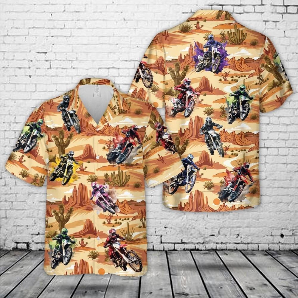 Dirtbike Motorcycle Hawaiian Shirt Unisex T-Shirt XXXXL