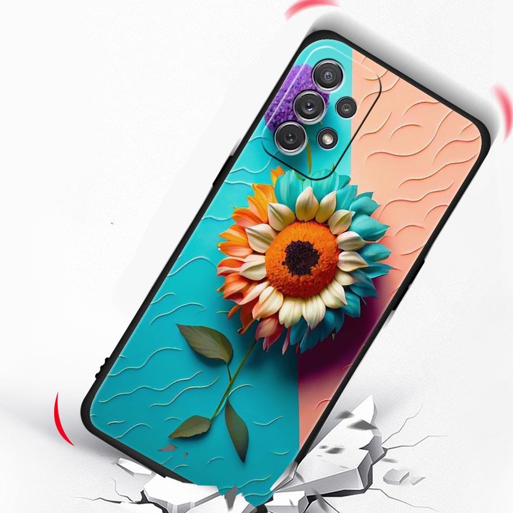 Sunflower Phone Case For Samsung Galaxy A17 A07 A55 A35 A25 A15 A05s A33 5G A31 A23 A21s A13 A41 A73 A53 A51 A71 A03s S10 Cover
