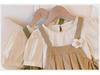 2024 Summer Korean Casual Skirt Suit for Girls - Fashionable Puff Sleeve Top & Skirt Two-Piece Set for Older Kids