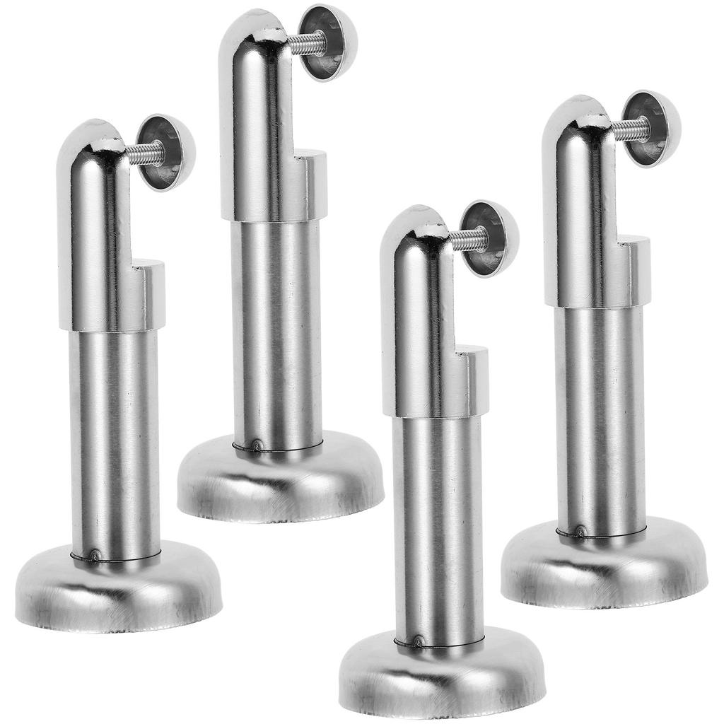 4 Stuks Toiletcabine Voet Roestvrij Staal Toiletcabine Ondersteuningsvoet Badkamer Partition Hardware Badkamer Benodigdheid