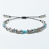 KND silver & turquoise beads bracelet
