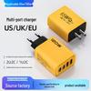 120W Multi-Port Fast Charger: Dual USB & Dual Type-C, US & EU Compatible