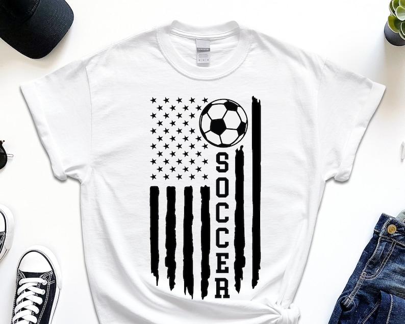 Soccer American Flag SVG | Soccer Usa Flag SVG | Soccer Flag SVG | Soccer Svg | Soccer 4th of July | Soccer Shirt | Soccer Cut File 3XL