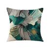 Plant Pillow, Light Luxury Ginkgo Print Car Pillow, Bedside Cushion, Linen Pillow Case