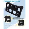 Front License Plate Frame Compatible with 2008-2014 Ford E-150 / E-250, 2008-2024 Ford E-350 Super Duty/E-450 Super Duty Front Bumper License Plate