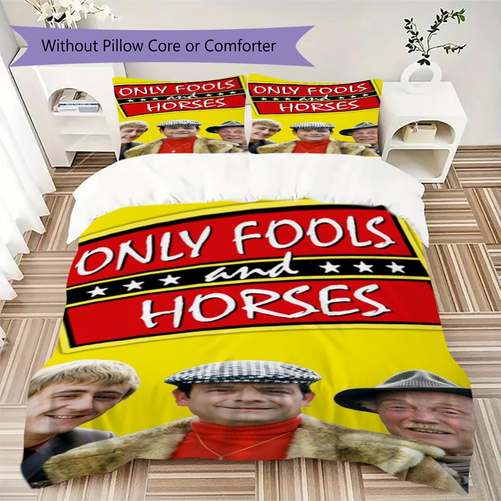 Only Fools and Horses Muster Bettwäsche Steppdecken-Set Steppdeckenbezug Kissenbezug Heimdekoration Geburtstagsgeschenk (1 * Bettbezug + 2 * Kissenbezug ohne Füllung)102
