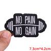 Black Series Letter Embroidered Patches Jackets Backpack Sew Badges Personalized Letter Slogans Iron On Patches For Clothing 