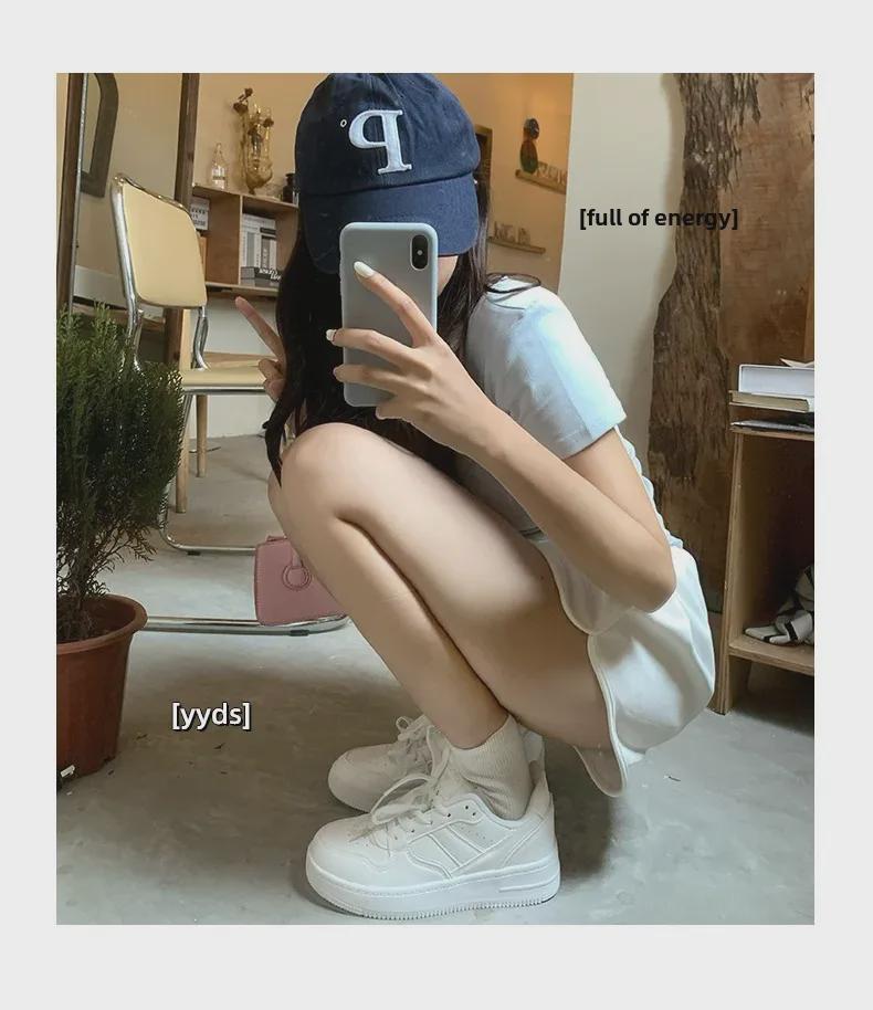 Global HH2130 Women's White Sneakers - Spring 2025 Niche Design, All-Match Fashion