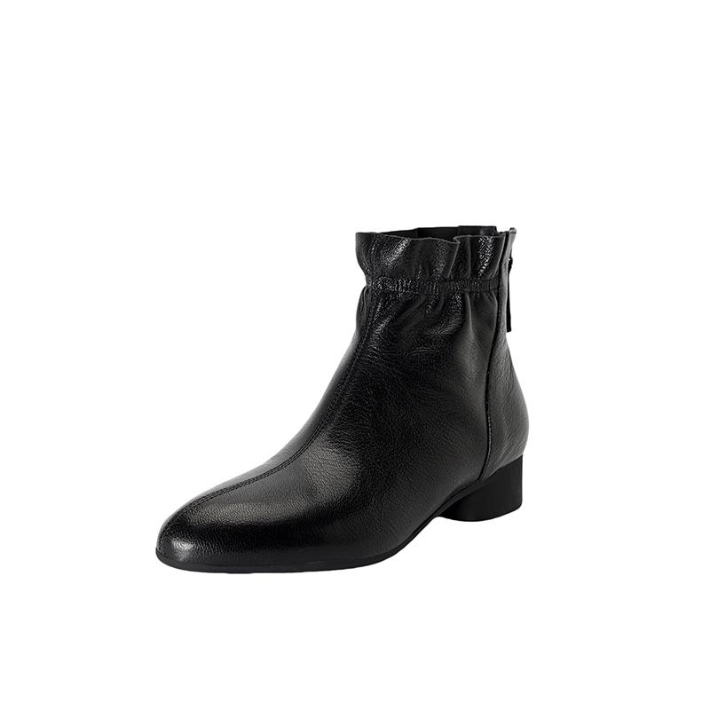 Fashion 2025 New Autumn/Winter Women Boots Round Toe Women Shoes Modern Ankle Boots Ladies Shoes Retro Genuine Leather Chelsea Boots