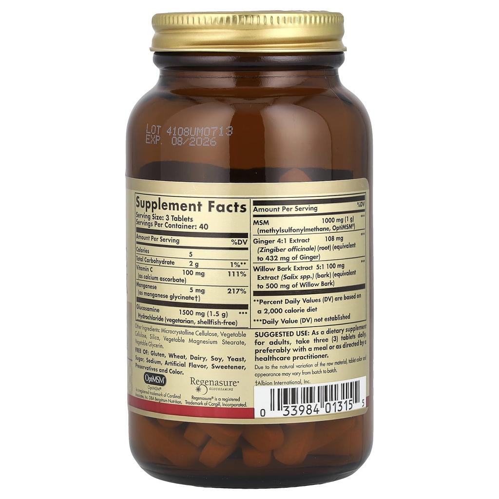 Glucosamine MSM Complex, 120 Tablets