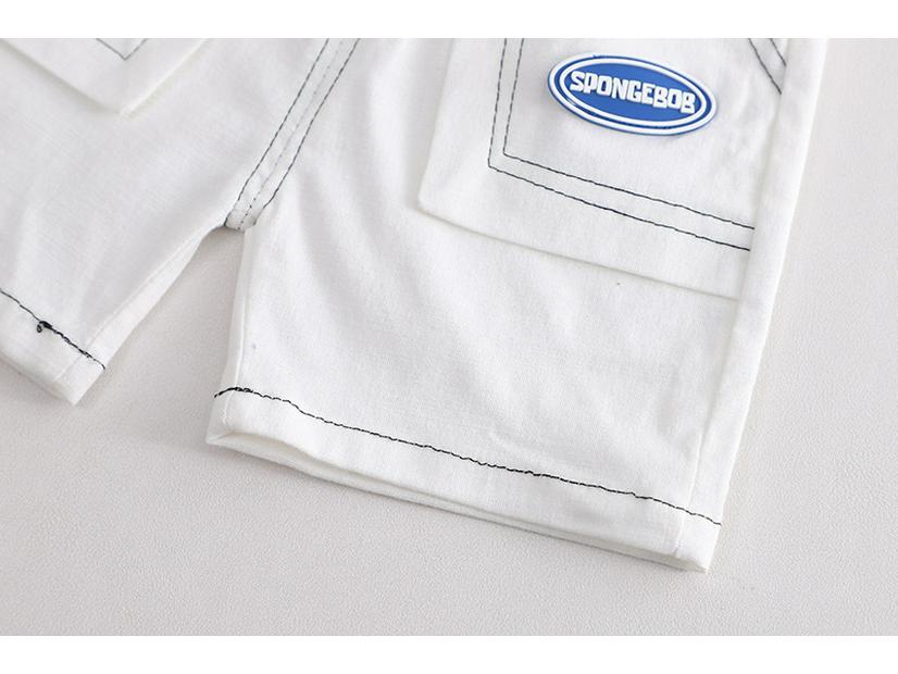 2023 Summer Boys' Korean Short-Sleeve Shirt & Denim Shorts Set