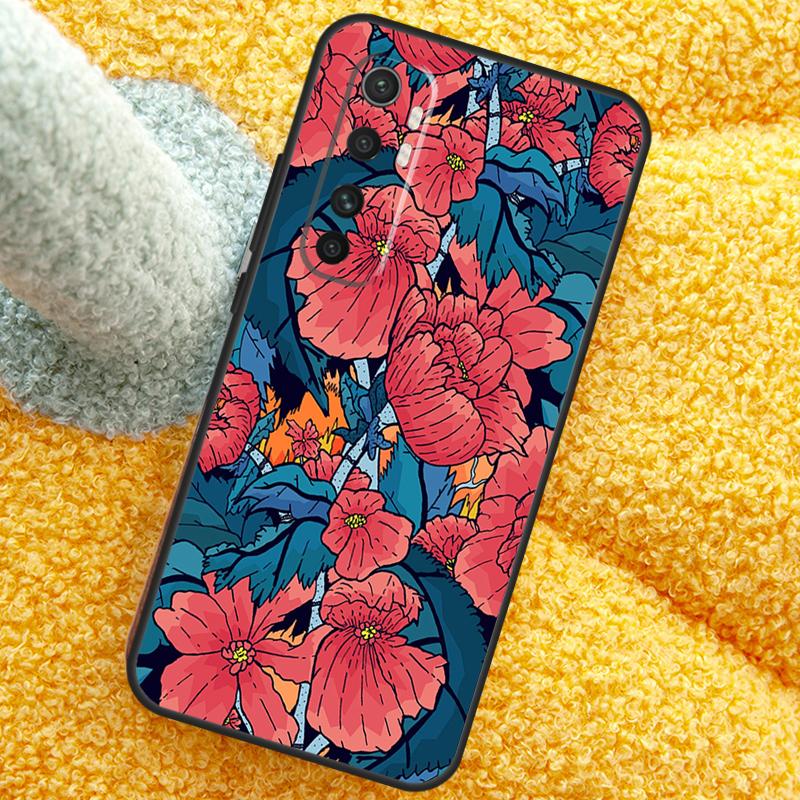 Japanese Style Art Japan Case For POCO X3 X4 X5 F5 Pro M5s C40 F4 GT F3 Cover For Xiaomi 12T 11T Pro 12 13 Lite 12X