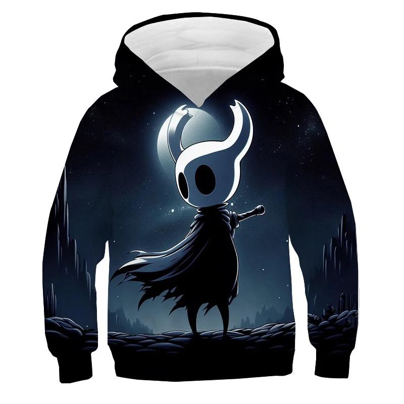 Hollow Knight Print Hoodies Men's Sweatshirts Autumn Pullover Boys Tracksuit Y2k Tops Anime Hoodie Kids Clothes