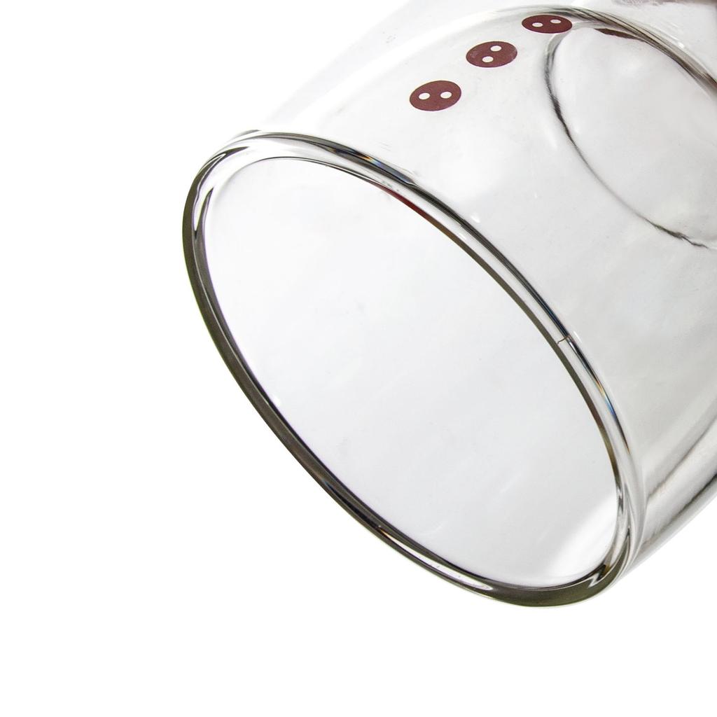 Christmas Double-Layer Insulated Glass Cup Cute Snowman Design - High Borosilicate Heat-Resistant Cup for Juice, Milk, Water