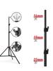 2x3 Meter Photography Background Stand with Black Light-Absorbing Cloth, Studio Props, and White Cloth for Shooting