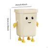 Creative Trash Can Cute Garbage Bin Dustbin Household Compost Bucket for Bathroom