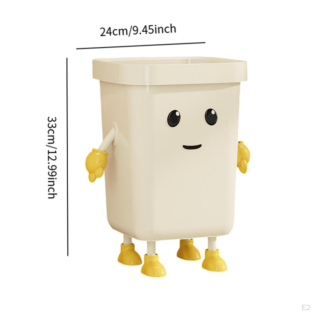 Creative Trash Can Cute Garbage Bin Dustbin Household Compost Bucket for Bathroom