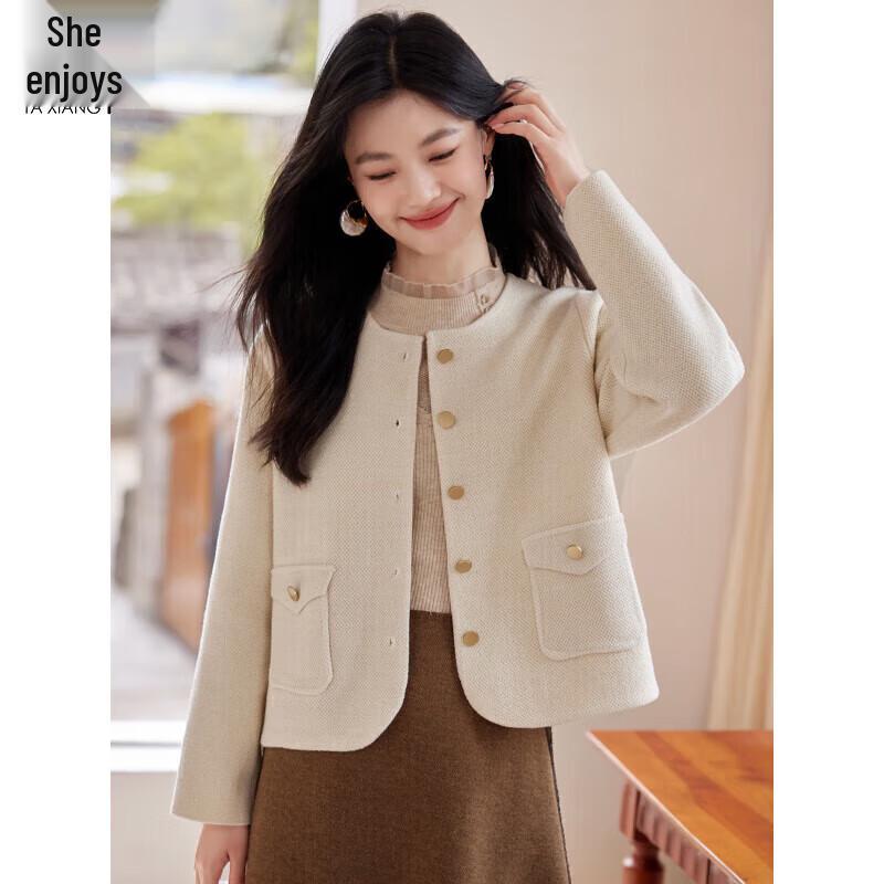 

Women s Little Fragrance Style Knitted Cardigan M