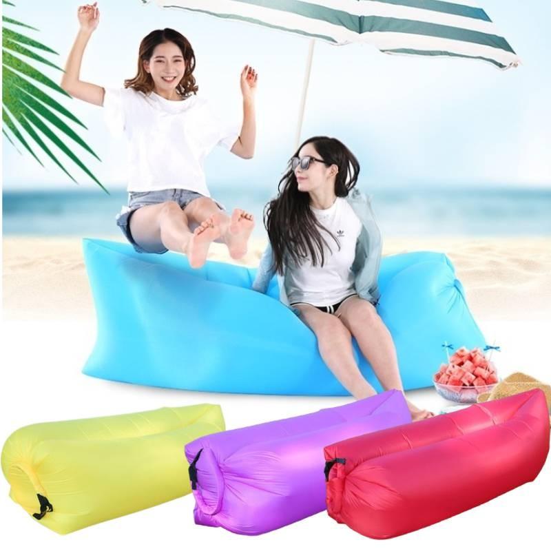 Inflatable Lounger Folding Air Sofa Outdoor Sleep Tool Portable Prop Camping