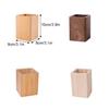 Wooden Pencil Stationery Organizer, Square Cup Holder, Black Walnut Wood, Desk Decoration, for Stationery, Make