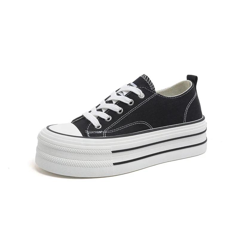 Fashion Pink Canvas Shoes Women Skate Shoes Comfort Women's Vulcanize Shoes Platform Sneakers for Women 2025 Zapatillas De Mujer