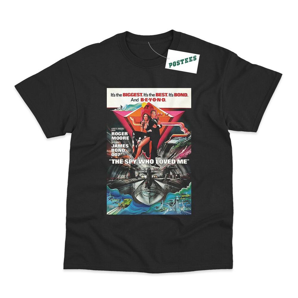 Retro Movie Poster Inspired By James Bond The Spy Who Loved Me DTG Print TShirt Unisex T-Shirt XXL