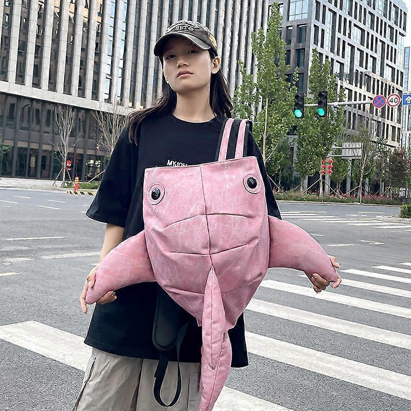 Shark Backpack for Male and Female Students, Personalized Large Capacity Multifunctional Computer Backpack