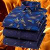 Men's Long-sleeved Double-sided Fleece Plaid Shirts Winter New Plus Fleece Thickening Warm Business Casual Fashion Male Clothes