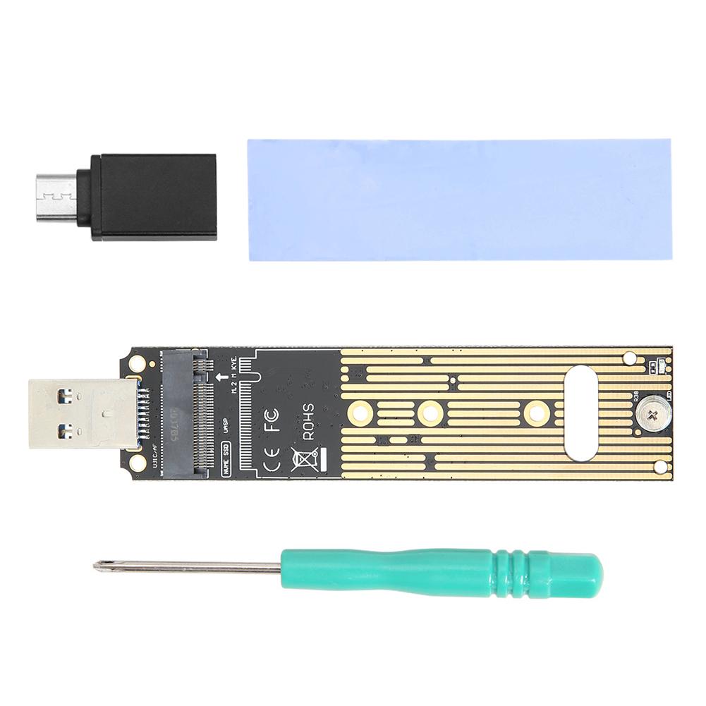 NVMe To USB Adapter 10Gbps M.2 M Key SSD To To USB 3.1 Gen 2 Type A Card