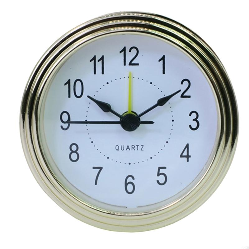 62KD Decorative 78mm Snooze Clock Movement Clock Insert with Arabic or Roman Numerals Round Watch Insert Repair Replacement