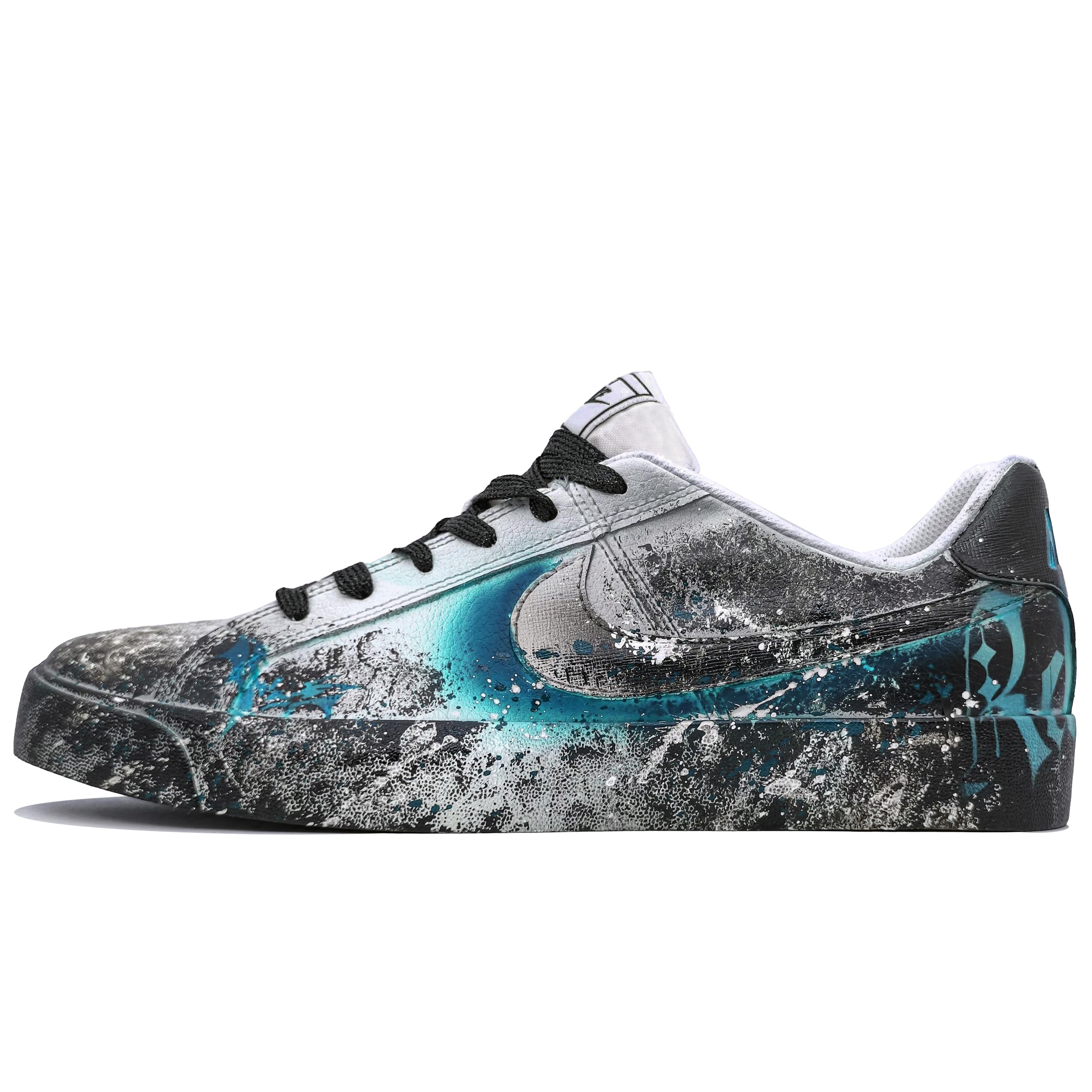 

Nike Court Royale AC Non slip Lightweight Low top Skateboard Shoes Unisex Dark Cyan BQ4222-103(Team400-) 45