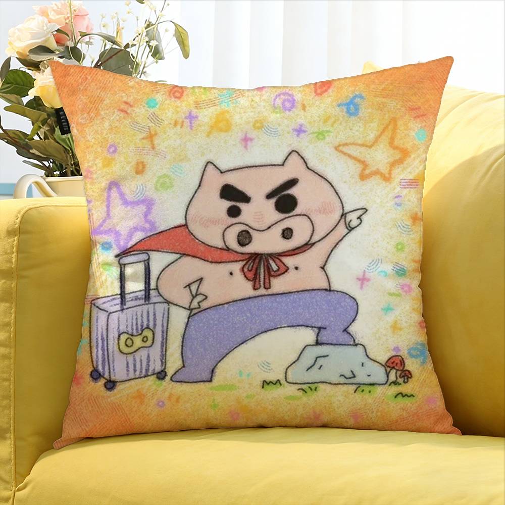 B-Buriburi Z-Zaemon Various Sizes Square Pillow Case For Car Home Bedchamber Decor