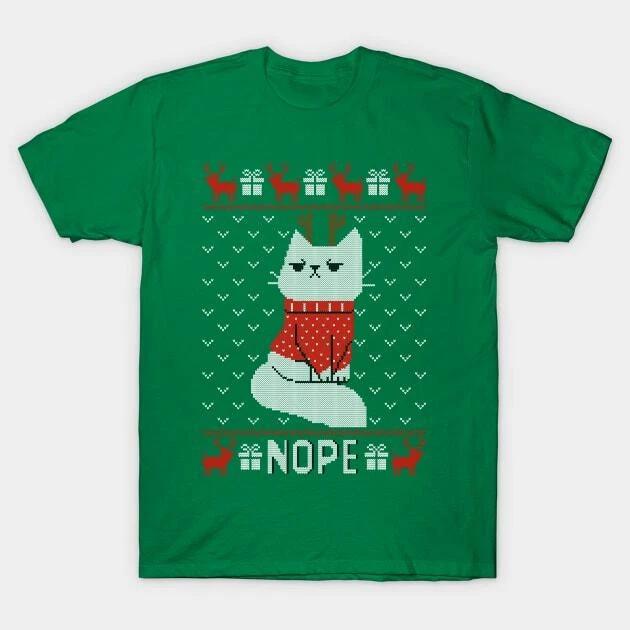 Reindeer Cat Made in Australia T-Shirt 4XL