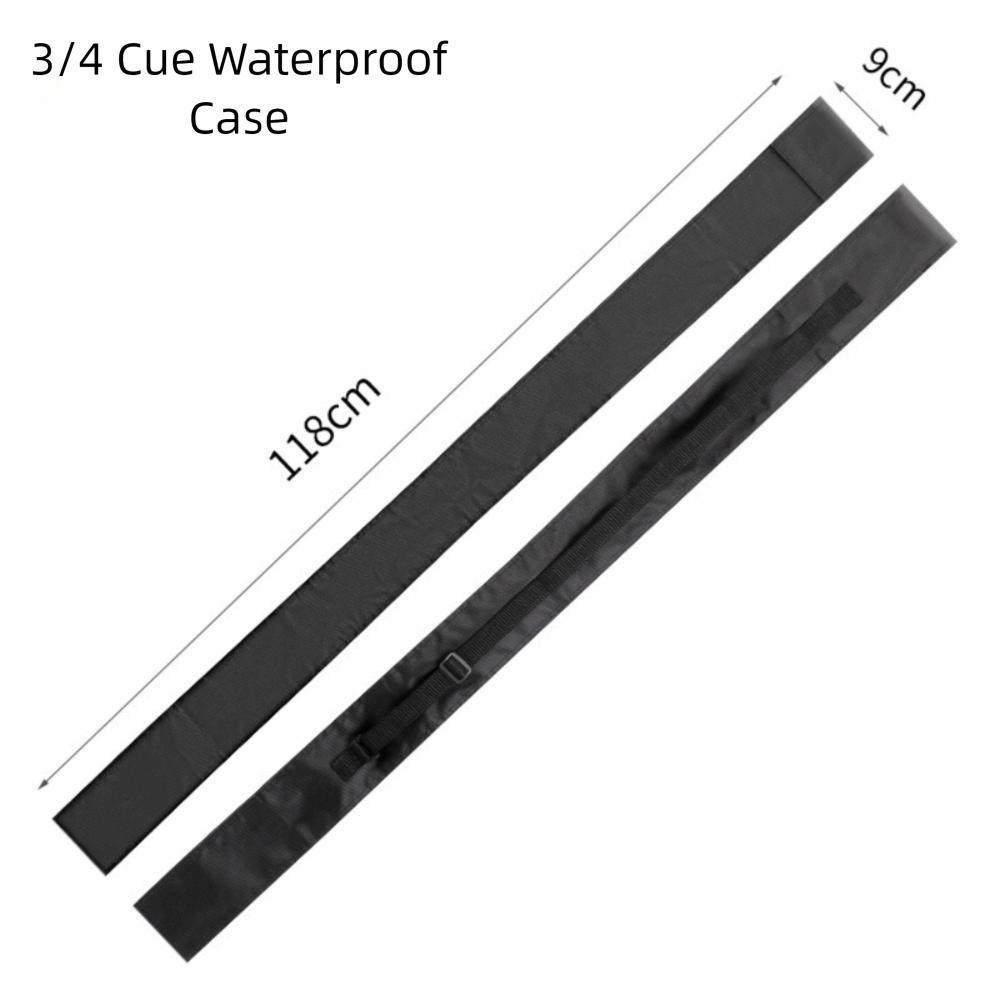 1/2 or 3/4 Split Billiard Cue Storage Bag Adjustable Foldable Billiard Cue Dust Cover Wear-resistant Anti-scratch