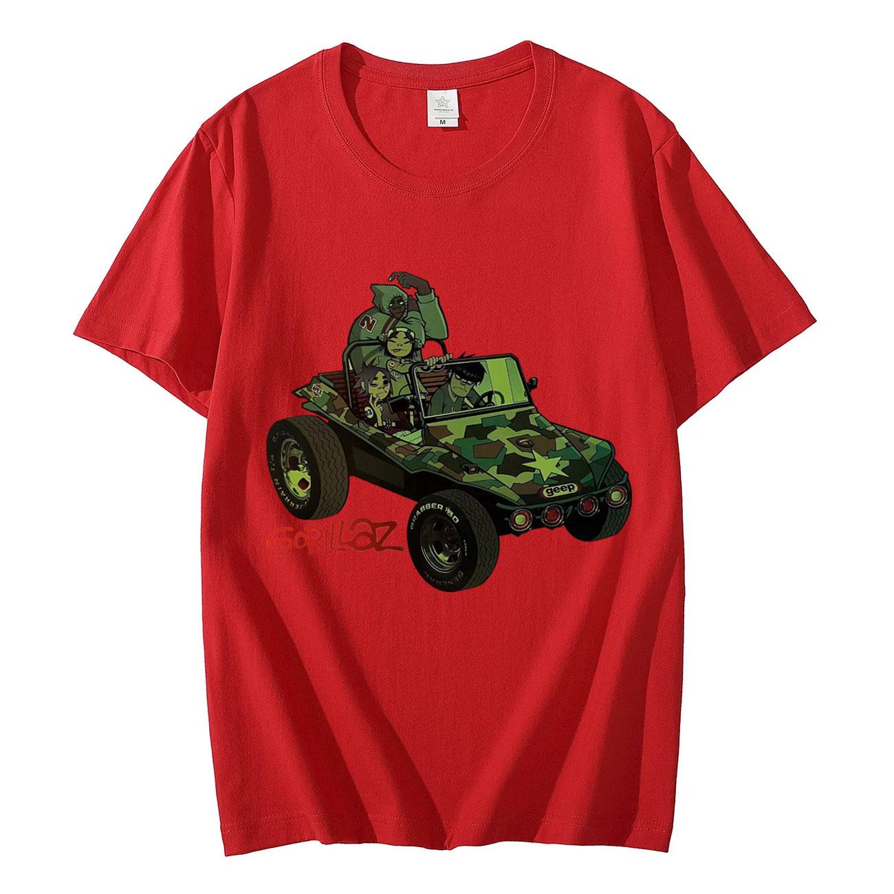 

Trend Band Gorillaz Album Graphic T Shirts Harajuku Cartoon Oversized Tshirt Unisex Fashion Hip Hop Vintage Tshirts Streetwear S