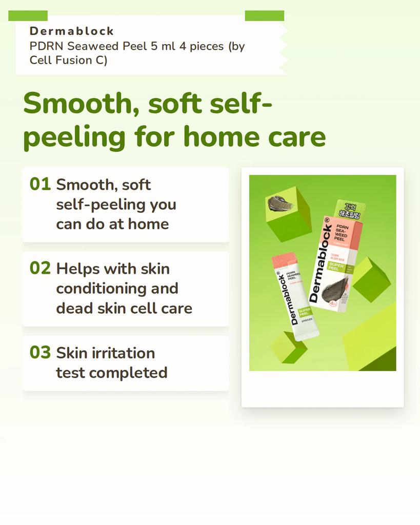 Dermablock PDRN Algen-Peeling 5 ml 4 Stück (von Cell Fusion C)