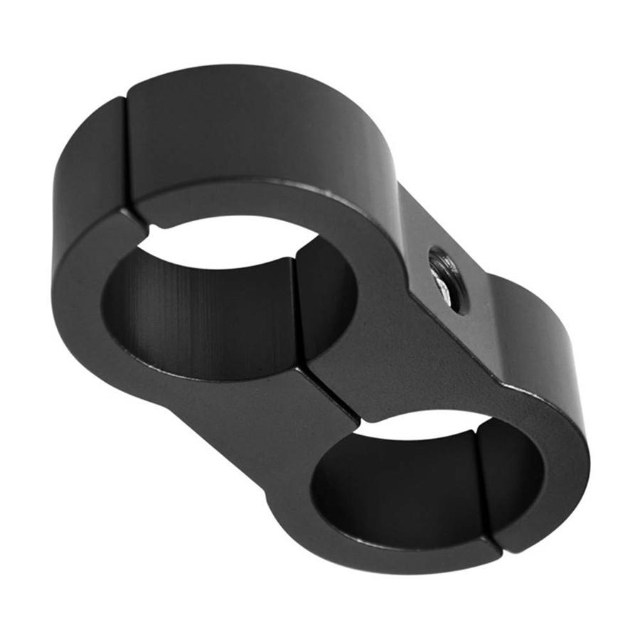 8pcs AN8 16MM Braided Hose Separator Clamp Fitting Adapter Bracket Black