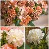 Artificial Decorative Hydrangea Flower 30cm Faux Flower Branch for Wedding Parties Home Garden Red