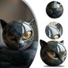 Top Quality Black Cat Figurine Resin Head Healing Stone Marble Texture Cat Stone Resin Sculpture Ornament Cat Sculpture Craft