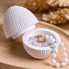 3D Knitting Yarn Egg Candle Jar Silicone Mold DIY Easter Ornaments Making Plaster Resin Storage Box Flowerpot Molds Craft Gifts