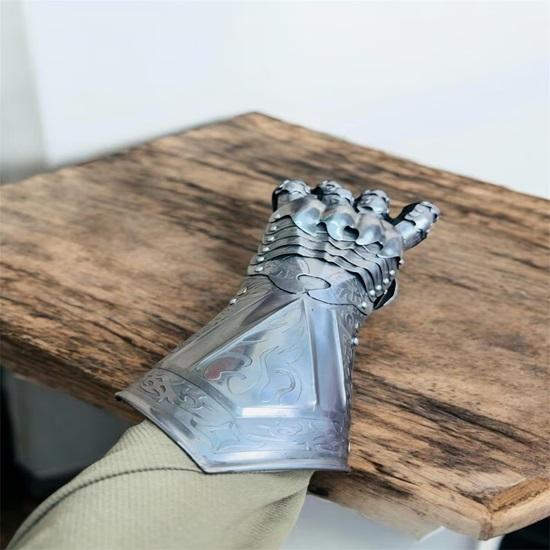 Medieval Nazgul Etching Gloves Nazgul Cosplay Wearable Gloves LOTR-Inspired Cosplay Armor Gift